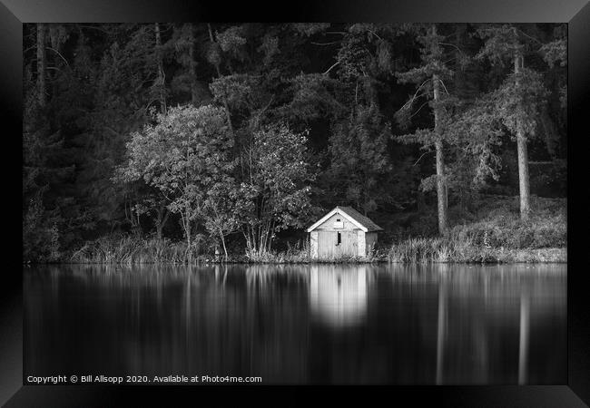 Swithland Boathouse. Framed Print by Bill Allsopp