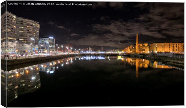 Liverpool Reflections. Canvas Print by Jason Connolly