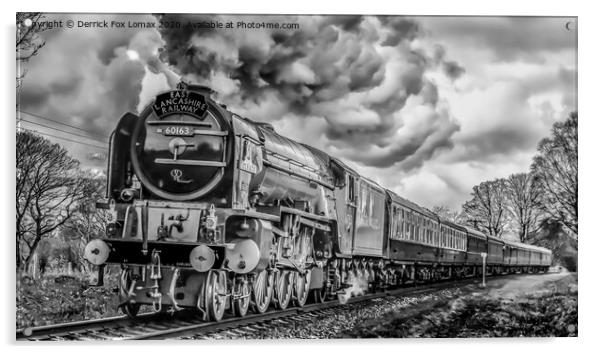 Tornado 60163 locomotive At East Lancs Railway Acrylic by Derrick Fox Lomax