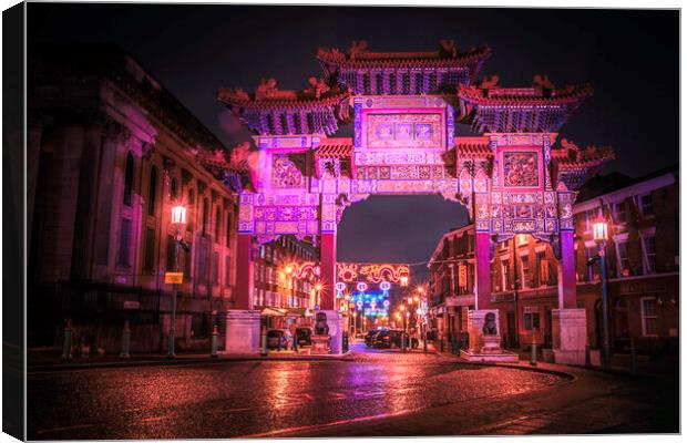 Chenese arch Canvas Print by Kevin Elias