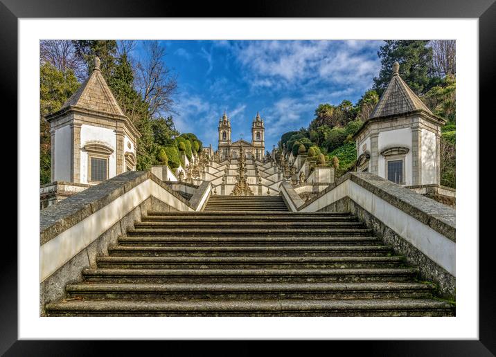 Bom Jesus do Monte Sanctuary Framed Mounted Print by DiFigiano Photography