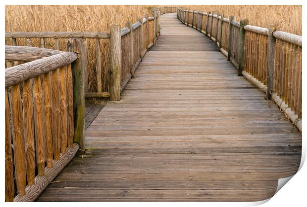 Boardwalk Labyrinth Print by DiFigiano Photography