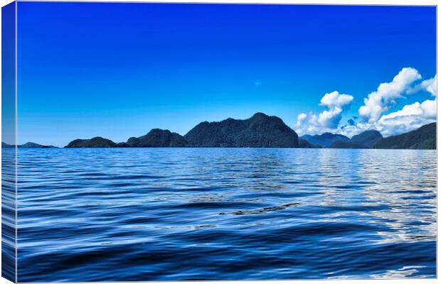 island and blue sky Canvas Print by John Lusikooy