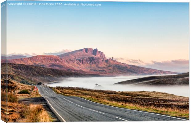 Approaching The Storr Canvas Print by Colin & Linda McKie