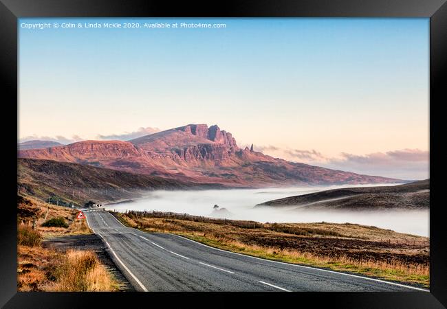 Approaching The Storr Framed Print by Colin & Linda McKie