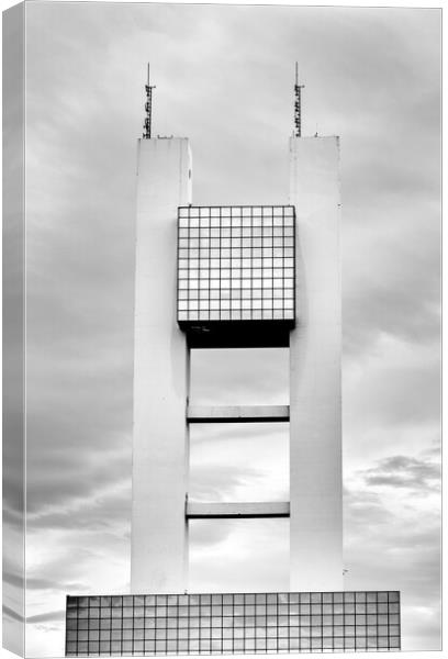 Torre de Control Maritimo da Coruna Canvas Print by DiFigiano Photography