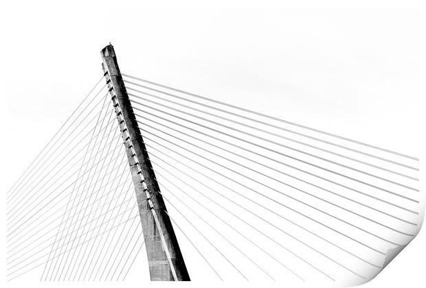 Ponte Dos Tirantes Print by DiFigiano Photography