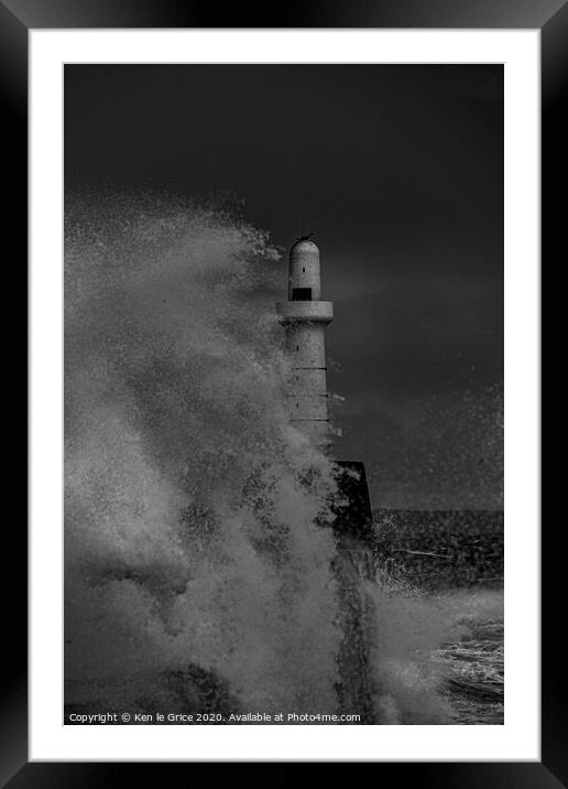 Stormy Weather Framed Mounted Print by Ken le Grice