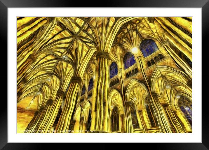 The Van Gogh Cathedral  Framed Mounted Print by David Pyatt