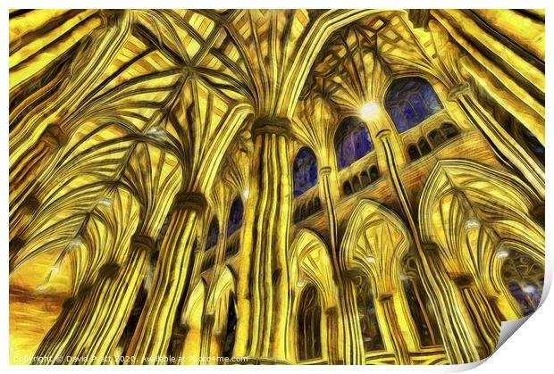 The Van Gogh Cathedral  Print by David Pyatt