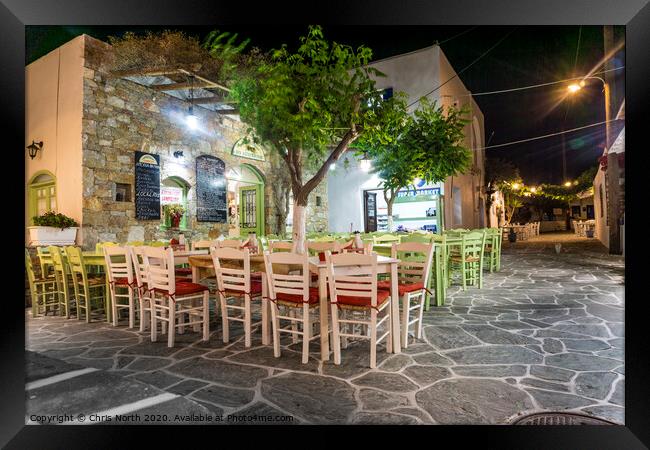 Chora Folegandros Island.  Framed Print by Chris North