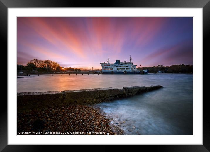 St Faith Sunset Framed Mounted Print by Wight Landscapes