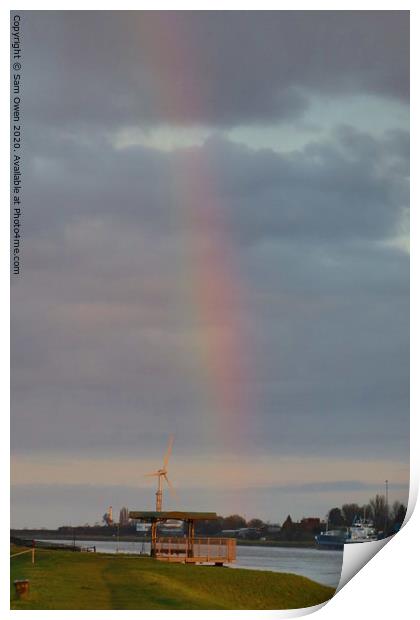 Sky cloud rainbow  Print by Sam Owen