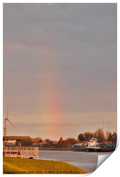 Sky cloud rainbow  Print by Sam Owen