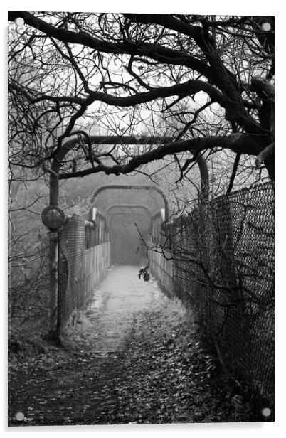 Eerie pathway  Acrylic by Sam Owen