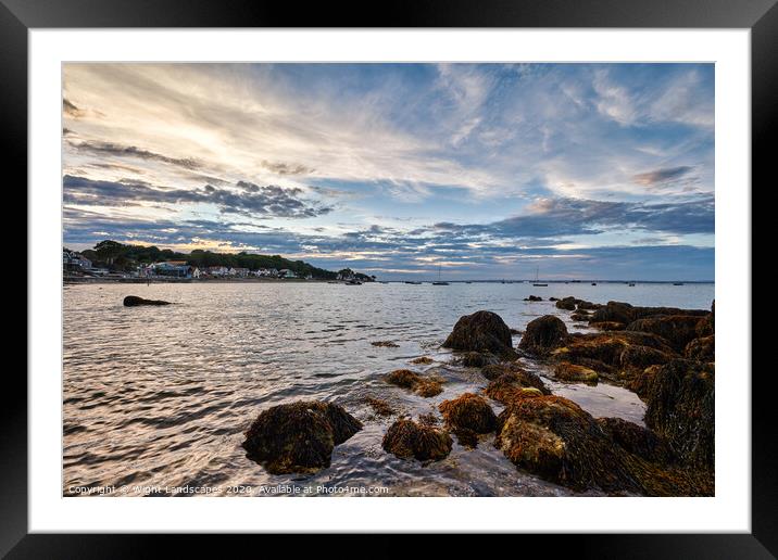 Seagrove Bay Isle Of Wight Framed Mounted Print by Wight Landscapes