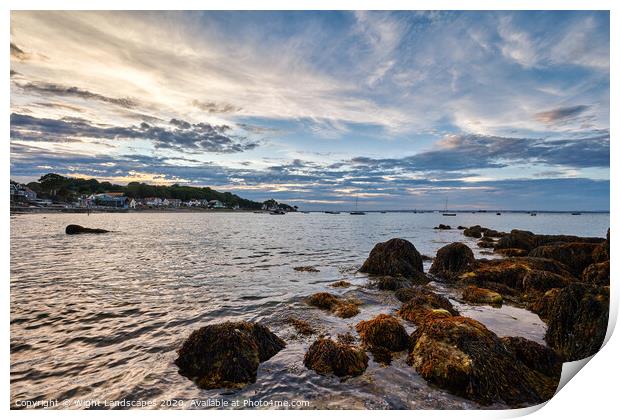 Seagrove Bay Isle Of Wight Print by Wight Landscapes