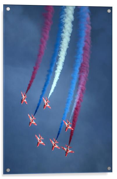 RAF Red Arrows Acrylic by J Biggadike