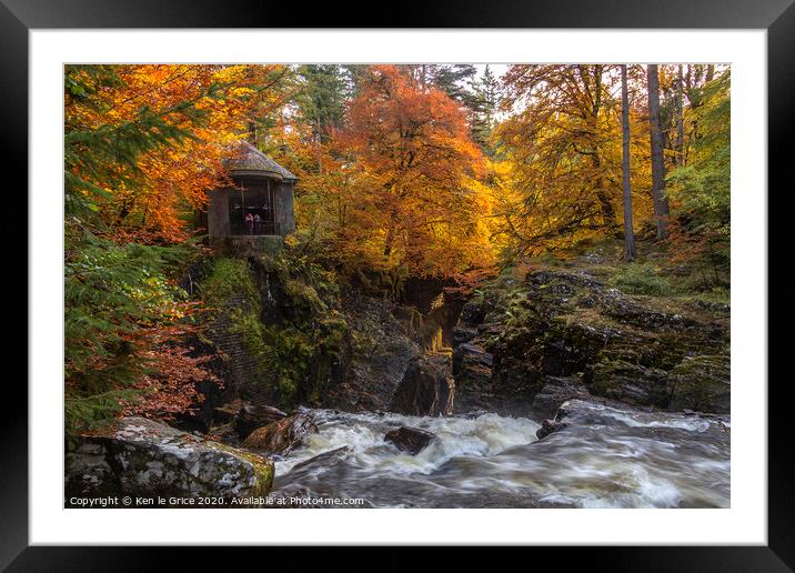 Ossians Hall, Dunkeld, Scotland Framed Mounted Print by Ken le Grice