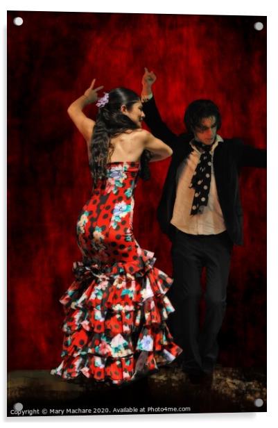 Flamenco #9 Acrylic by Mary Machare