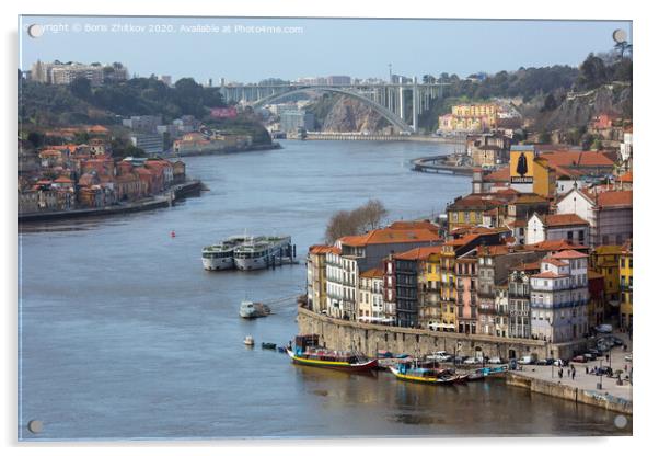 Douro river Acrylic by Boris Zhitkov