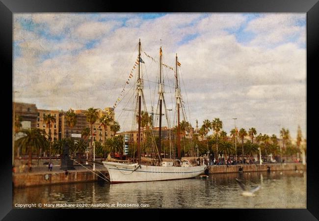 The Tall Ship  Framed Print by Mary Machare