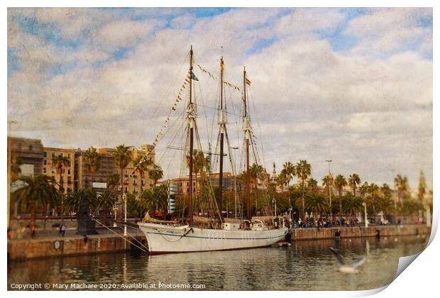 The Tall Ship  Print by Mary Machare