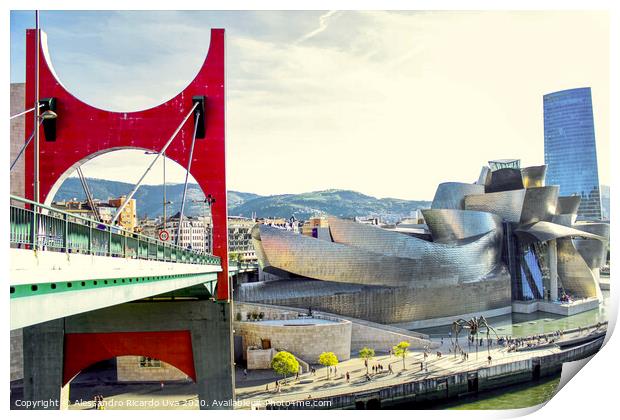 Guggenheim Museum Bilbao - Spain Print by Alessandro Ricardo Uva