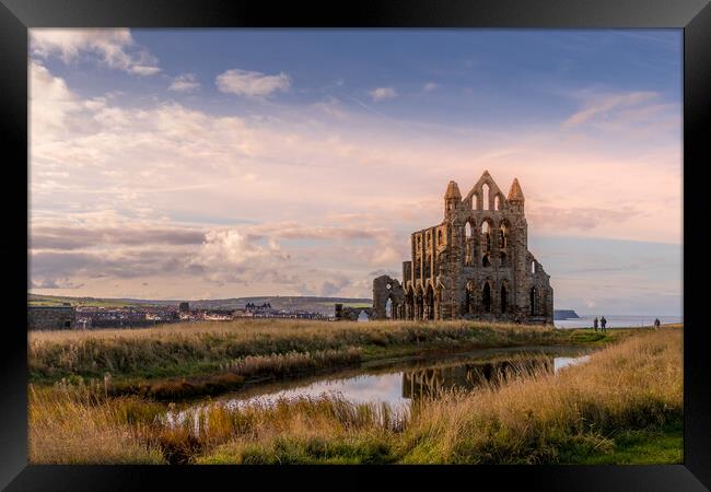 Whitby abbey Framed Print by chris smith