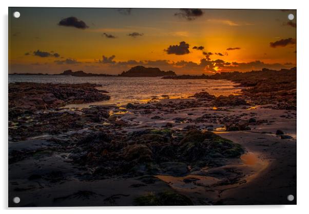 Guernsey Sunset Acrylic by chris smith