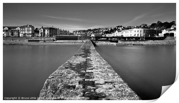 Dawlish from the pier Print by Bruce Little