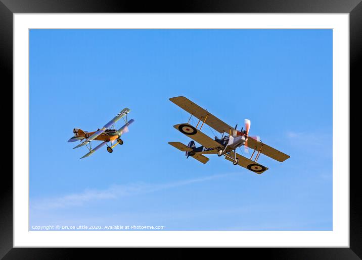 Dogfight Framed Mounted Print by Bruce Little