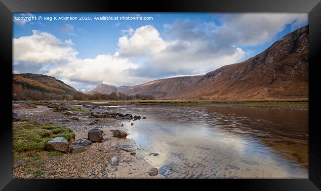 Glen Etive Framed Print by Reg K Atkinson