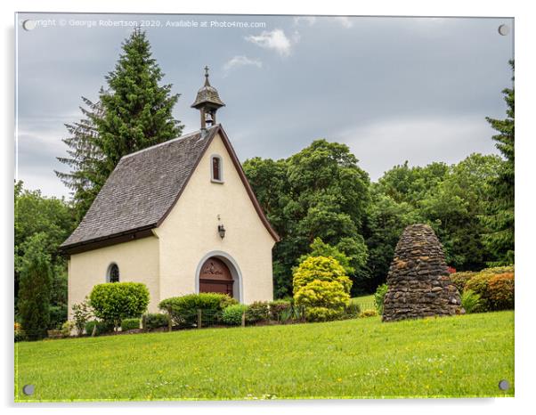 The Schoenstatt Shrine, Campsie Glen Acrylic by George Robertson