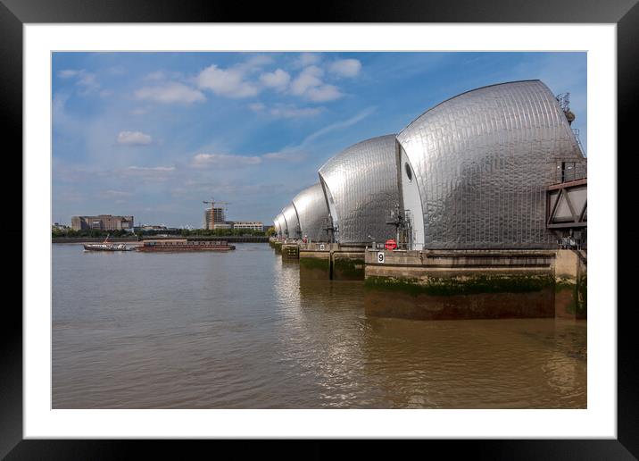 The Thames Barrier, London Framed Mounted Print by Wendy Williams CPAGB