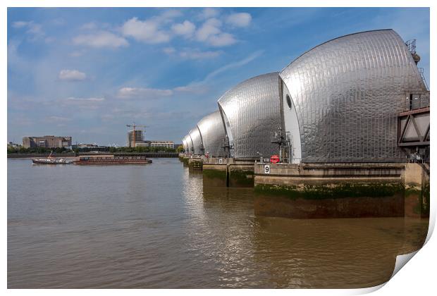 The Thames Barrier, London Print by Wendy Williams CPAGB