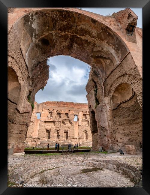 Baths of Caracalla from ancient Rome, Italy Framed Print by Frank Bach