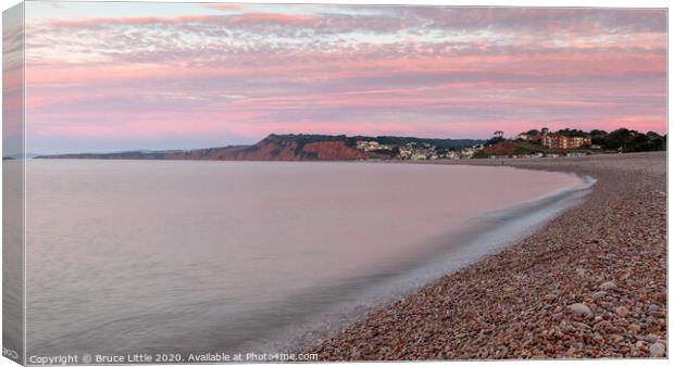 Budleigh Salterton Pinks Canvas Print by Bruce Little