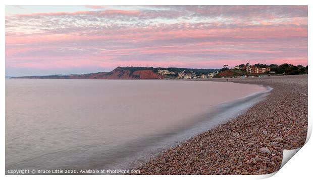 Budleigh Salterton Pinks Print by Bruce Little