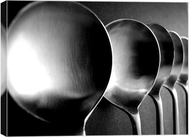 Soup Spoons - Still Life Canvas Print by Victoria Limerick