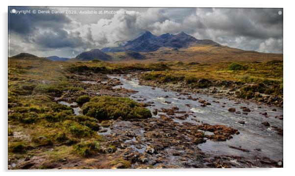 Sligachan, Skye, Scotland  Acrylic by Derek Daniel