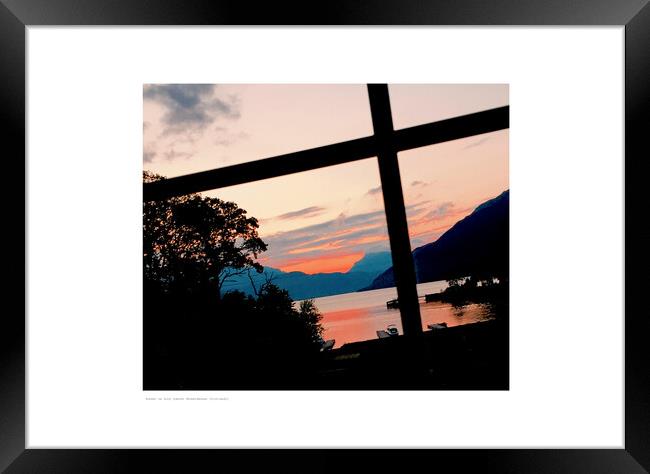 Sunset on Loch Lomond [Scotland] Framed Print by Michael Angus