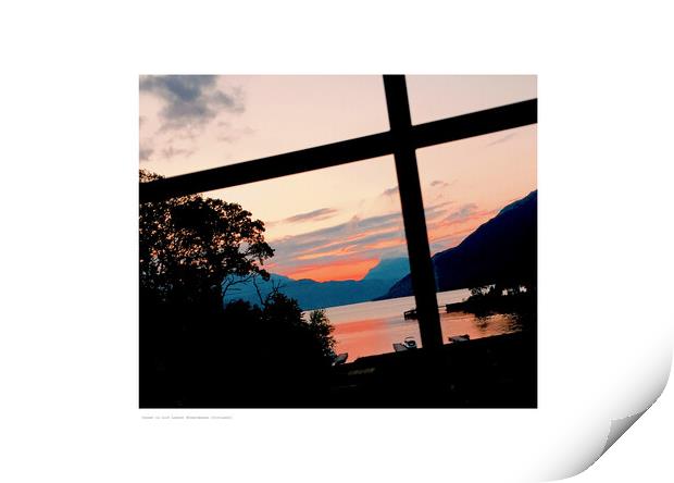Sunset on Loch Lomond [Scotland] Print by Michael Angus