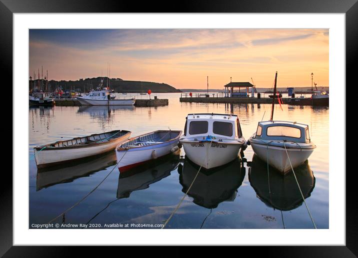 Custom House Quay (Falmouth) Framed Mounted Print by Andrew Ray