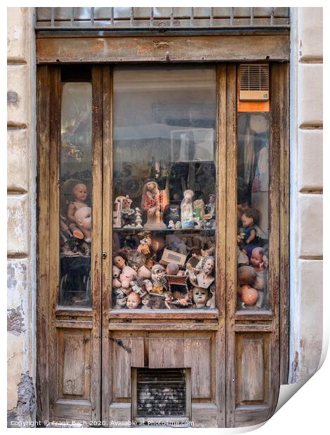 Ospedale delle Bambole doll repair shop in Rome, Italy Print by Frank Bach