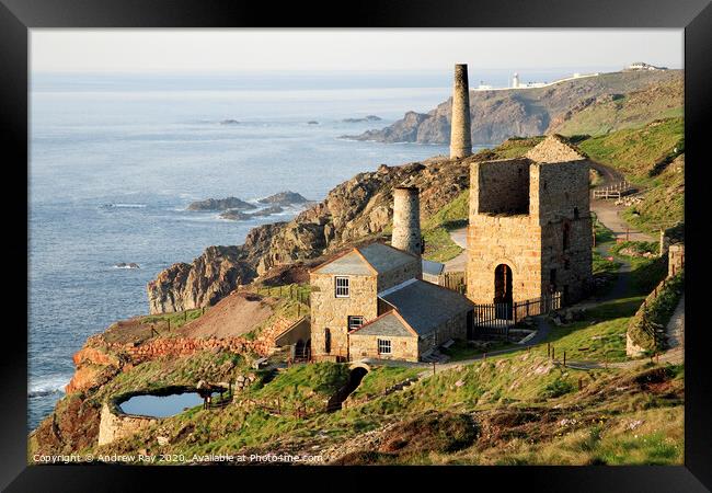 Levant Mine Framed Print by Andrew Ray