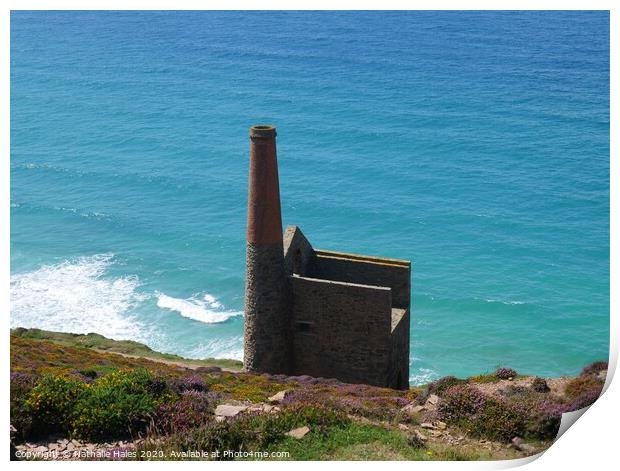 Wheal Coates from above Print by Nathalie Hales