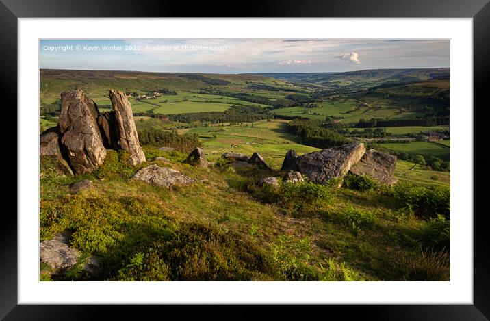 Wainstones Framed Mounted Print by Kevin Winter