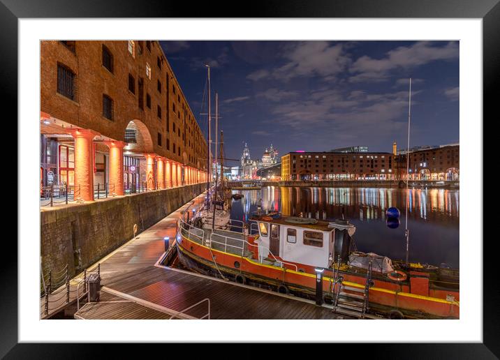 Royal Albert Dock, Liverpool Framed Mounted Print by Dave Wood