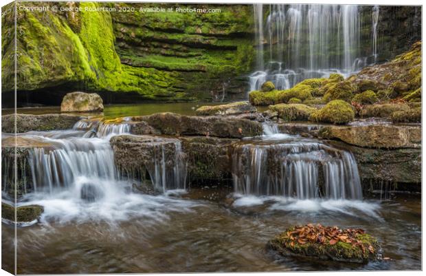 Scaleber Force, Yorkshire Canvas Print by George Robertson